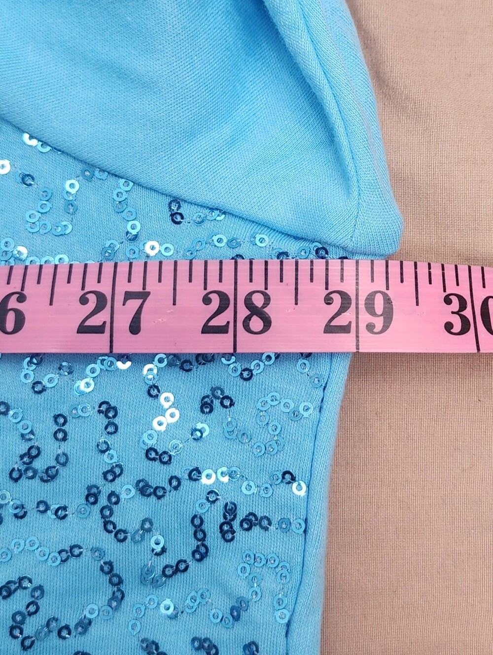 Quacker Factory Women’s Blue Sequin Zip-Up Hoodie Jacket 3X New Sparkle Glam - Picture 10 of 11